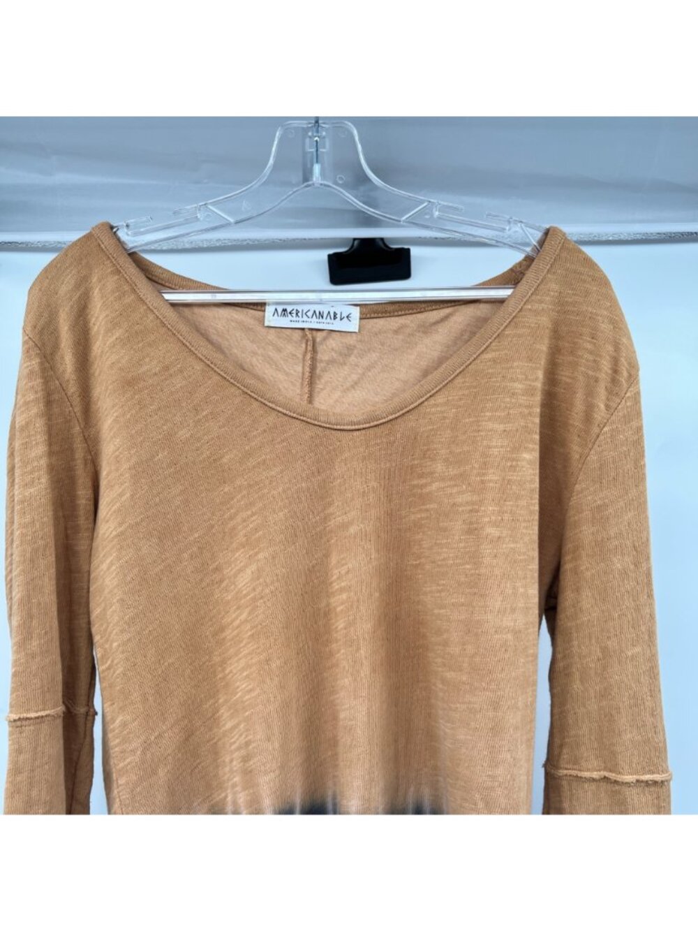 American Able Womens Pullover Top Long Sleeve Button Cuff Multicolor Large - Picture 2 of 9
